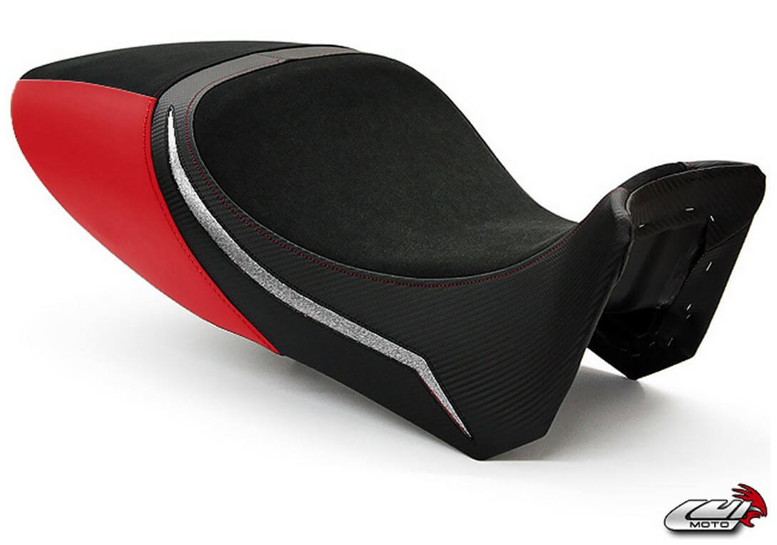 Luimoto Team Italia Suede Seat Covers '11-'14 Ducati Diavel - Motostarz USA