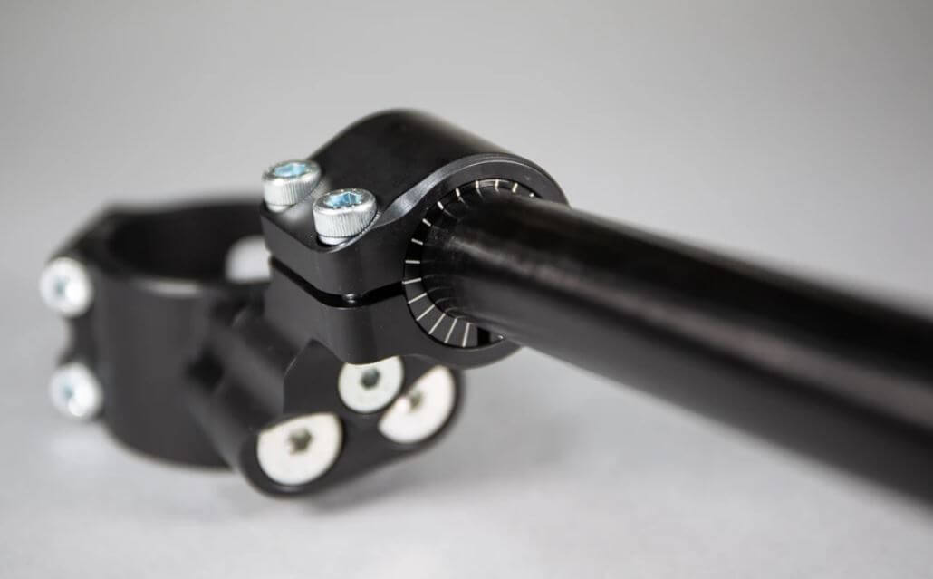 Woodcraft Side Mount 35mm Rise Eccentric Clip-On '20+ BMW S1000RR