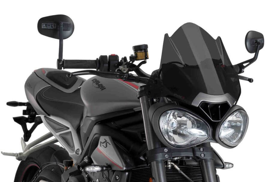 Puig New Generation Naked Windscreen '16-'18 Triumph Speed Triple/R, '17-'18 Street Triple/R/RS