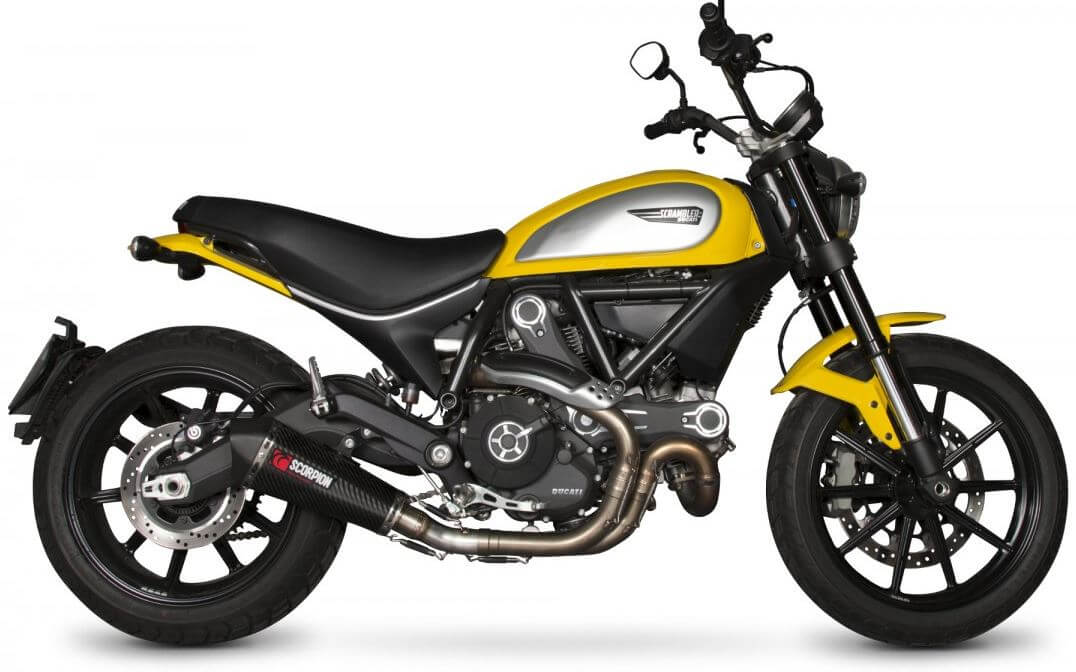 Scorpion Serket Taper Slip-On Exhaust '15-'19 Ducati Scrambler 803