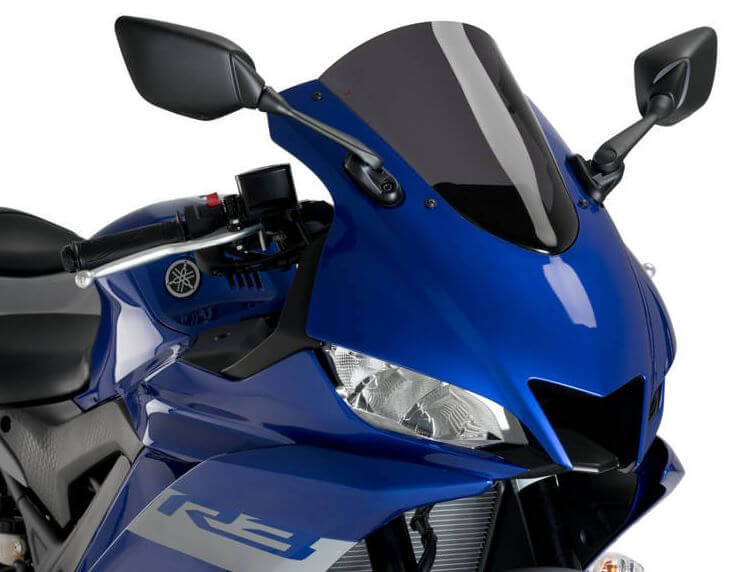Puig R-Racer Windscreen '19-'22 Yamaha YZF R3