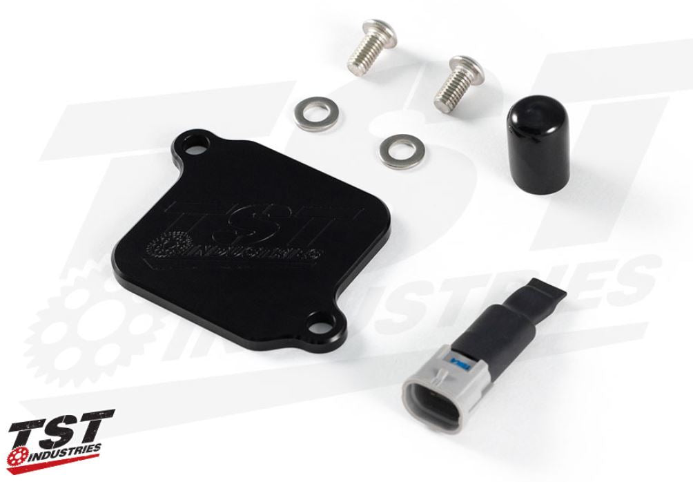 TST Emission Block Off Plate '18+ Kawasaki Ninja 400/500, Z400