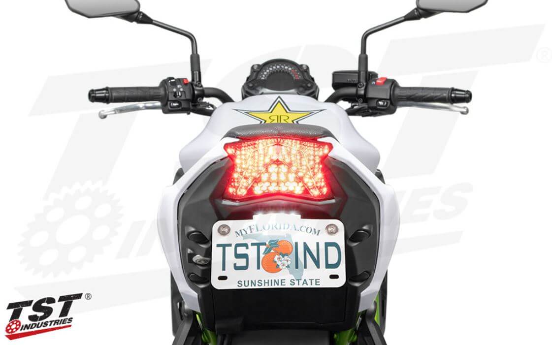 TST Industries Programmable Sequential LED Integrated Tail Light 2020+ Kawasaki Z650/Ninja 650