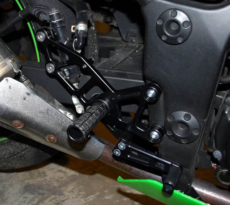 Woodcraft Complete Rearset Kit w/Pedals '13-'17 Kawasaki Ninja 300 | STD/GP Shift