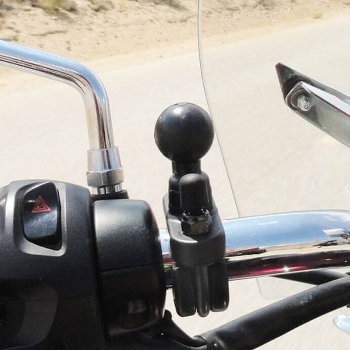 RAM Handlebar U-Bolt Base for Rail 0.5" to 1.25" in Diameter