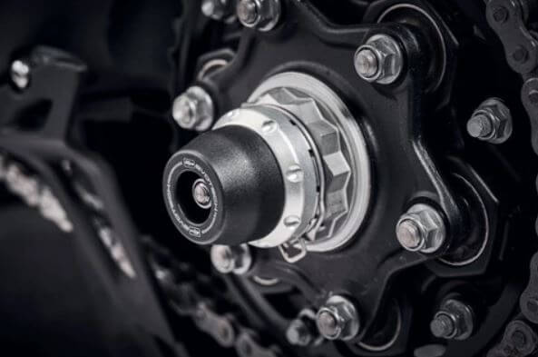 Evotech Performance Rear Spindle Bobbins 2021+ Triumph Speed Triple 1200 RS