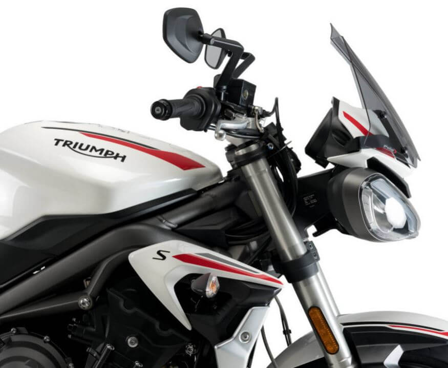 Puig New Generation Naked Windscreen '20-'21 Triumph Street Triple 765 S/R/RS
