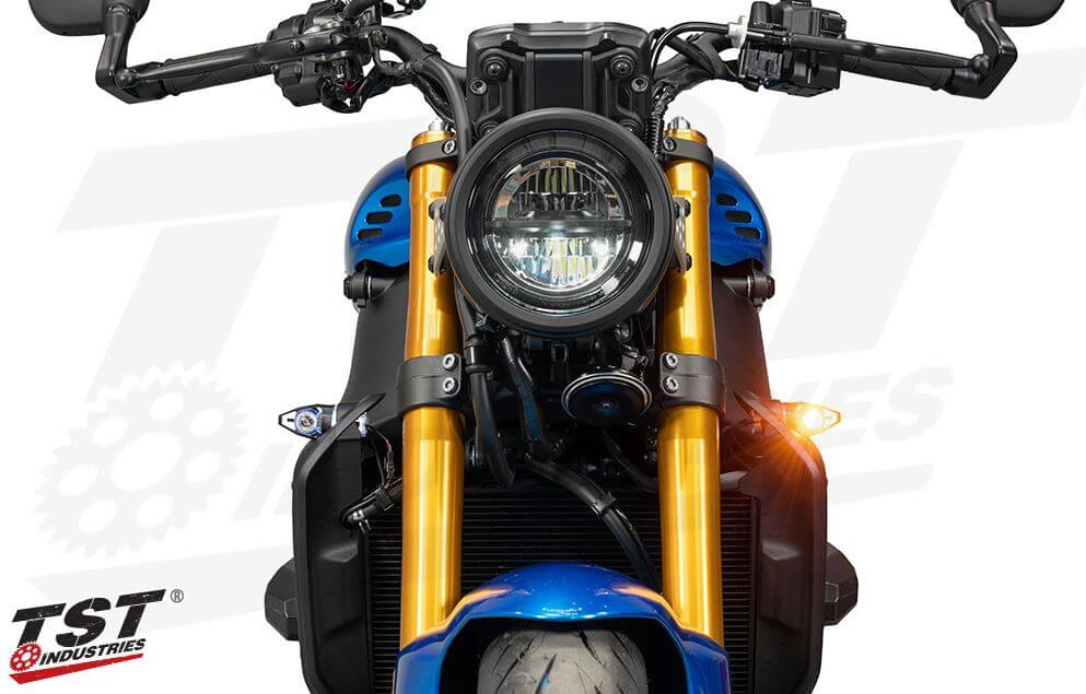 TST Industries Mech-GTR Front LED Turn Signals '22- Yamaha XSR900