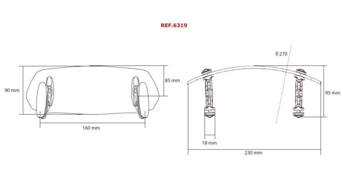 Puig Multi Adjustable Clip-On Windscreen Visor