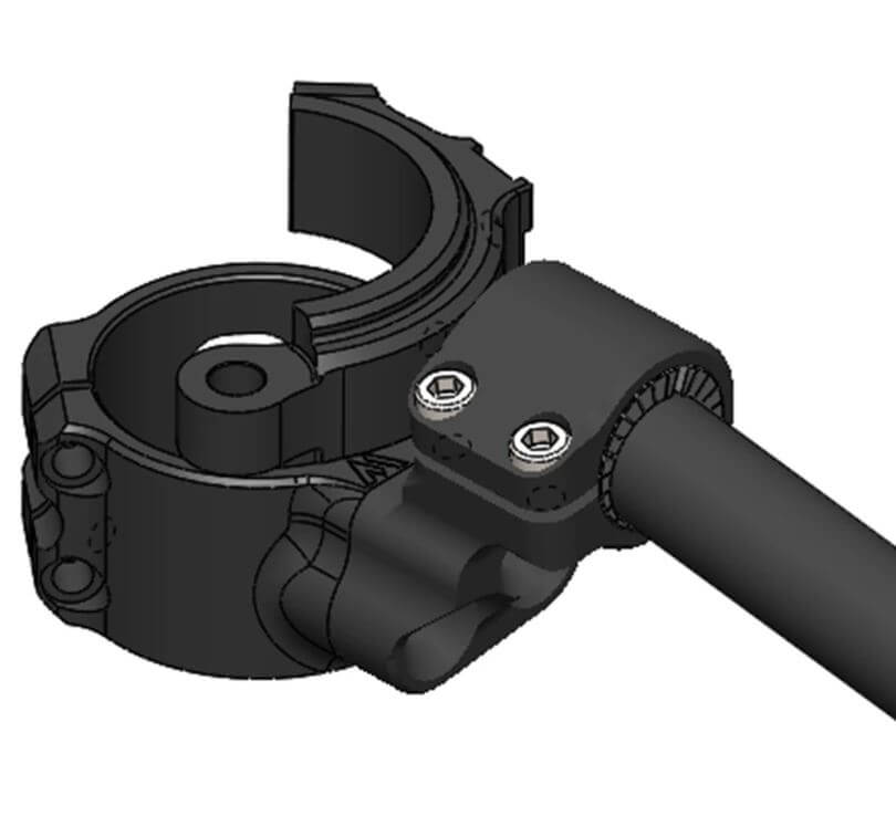 Woodcraft Side Mount 35mm Rise Eccentric Clip-On '20+ BMW S1000RR