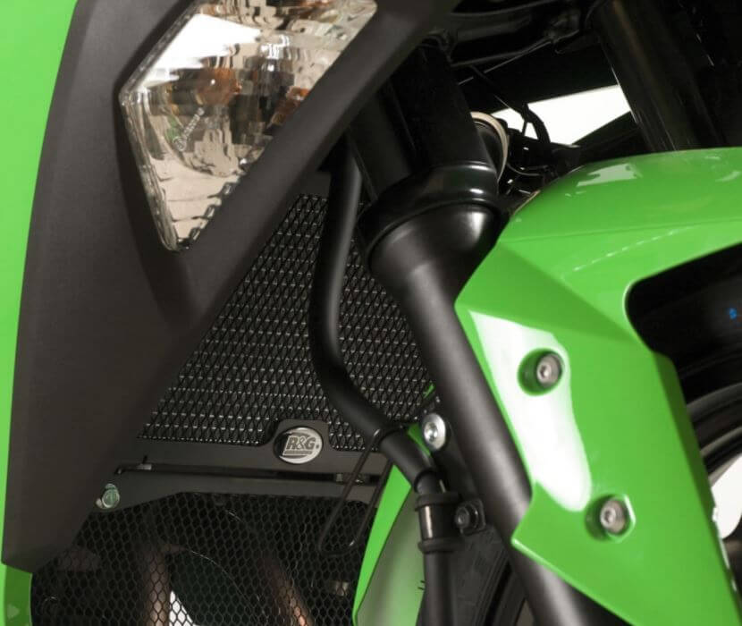 R&G Racing Aluminium Radiator Guard Kawasaki '08-'17 Ninja 250, '12-'20 Ninja 300