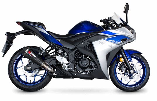 Scorpion Serket Taper Slip-On Exhaust System '14-'16 Yamaha YZF R3