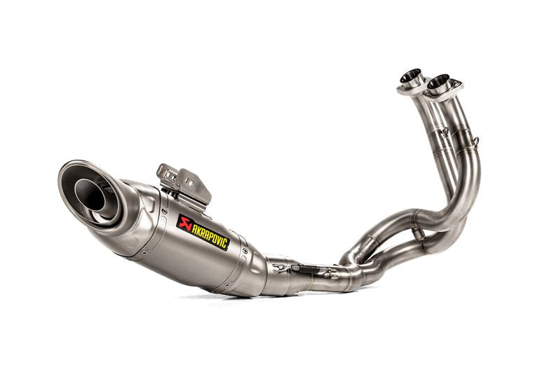 S-K6R14-HEGEHT/1 SCARICO COMPLETO OMOLOGATO INOX TITANIO AKRAPOVIC KAWASAKI  NINJA 650 2017-23