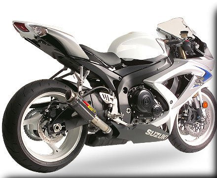 Hotbodies Racing MGP Growler Carbon Slip-on Exhaust System 2008-2010 Suzuki GSXR 600/750