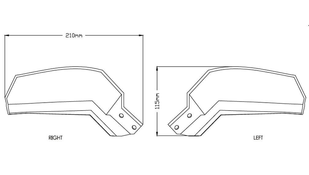 Puig Hand Guard Extension '18-'20 Yamaha Tracer 900 GT