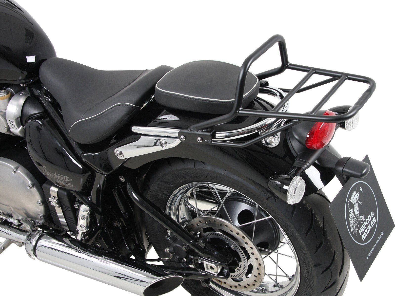 Hepco & Becker Black Rear Carrier for 2018- Triumph Bonneville Speedmaster