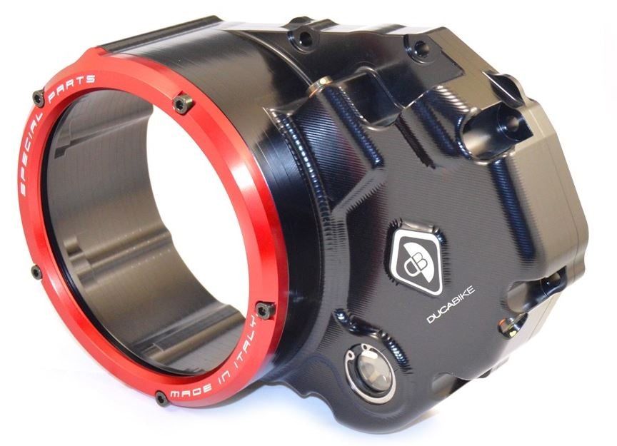 DucaBike CCDV05 3D-EVO Clear Clutch Cover for Ducati Hypermotard/Monster 821/Multistrada 950/Scrambler 1100/Supersport 950