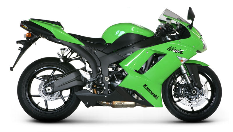 Akrapovic Slip-On Line (Titanium) EC Type Approval Exhaust System 2007-2008 Kawasaki ZX-6R