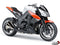 LuiMoto Sport Seat Covers '10-'13 Kawasaki Z1000 - CF Black/Orange/White - Motostarz USA