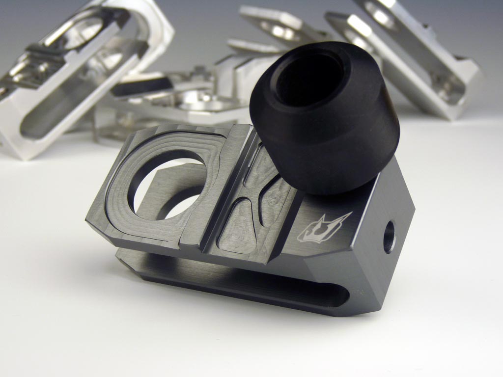 Driven Racing Axle Block Sliders for Yamaha R6 2006+ Shown