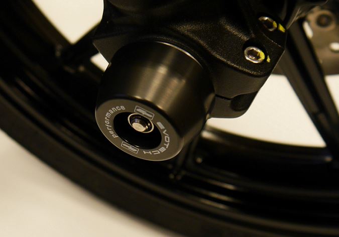 Evotech Performance Front fork Spindle Bobbins / Sliders for '17+ Ducati Scrambler Desert Sled, '18- Scrambler 1100