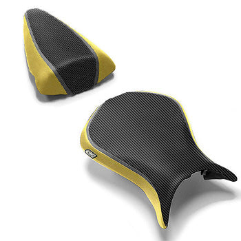 LuiMoto Team Kawasaki Seat Covers 2007-2008 Kawasaki ZX6R - Yellow