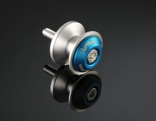 LighTech Anti-Scratch Swingarm Spools (Pair) | Cobalt Blue