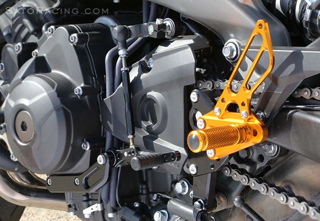 Sato Racing Adjustable Rearsets 14-20 Yamaha FZ09/MT09/XSR900