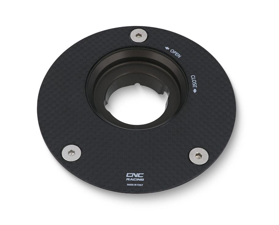 CNC Racing TSB23 Carbon Fiber Fuel Tank Cap Flange (Check Fitment Tab)