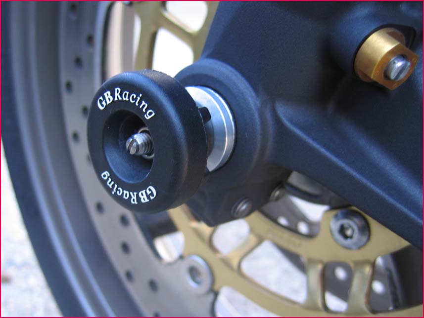 GB Racing Front Axle Sliders 06-16 Triumph Daytona 675/R, Street Triple R