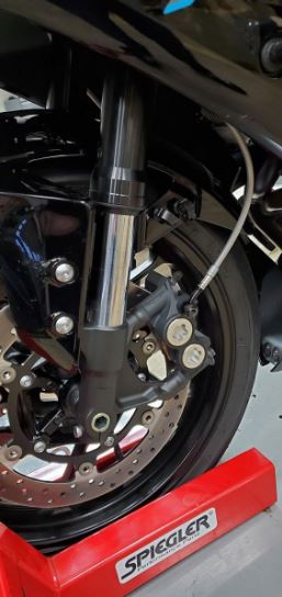 Spiegler Stainless Steel Rennsport Front Brake Line Kit '22- Yamaha R7 Non ABS