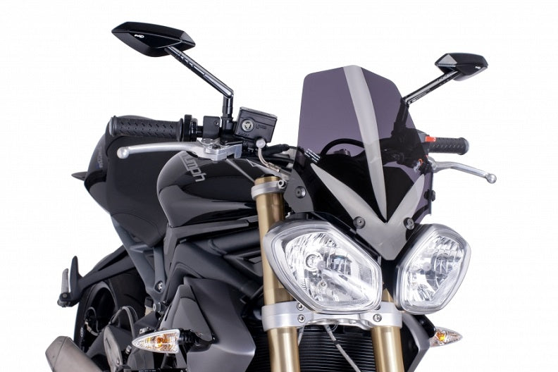 Puig New Generation Windscreen for 2013-2015 Triumph Street Triple, 2011-2015 Speed Triple