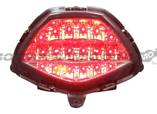 Motodynamic Sequentail LED Tail Light for '11-13 Honda CBR250R, 2015 CBR300R - Smoke