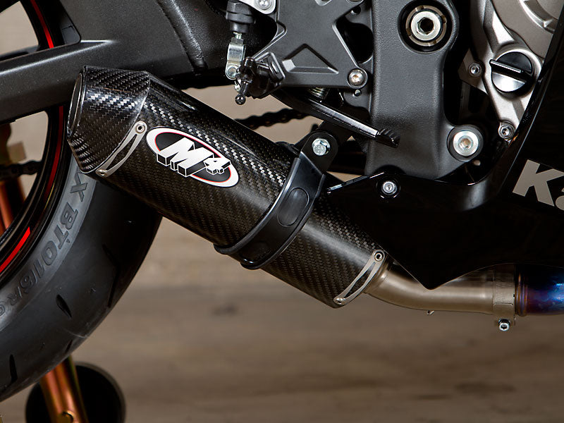 M4 Street Slayer Carbon Slip-on Exhaust System For Kawasaki ZX10R