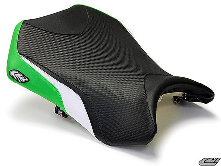 LuiMoto Sport Seat Covers '08-'12 Kawasaki Ninja 250R - Green - Motostarz USA