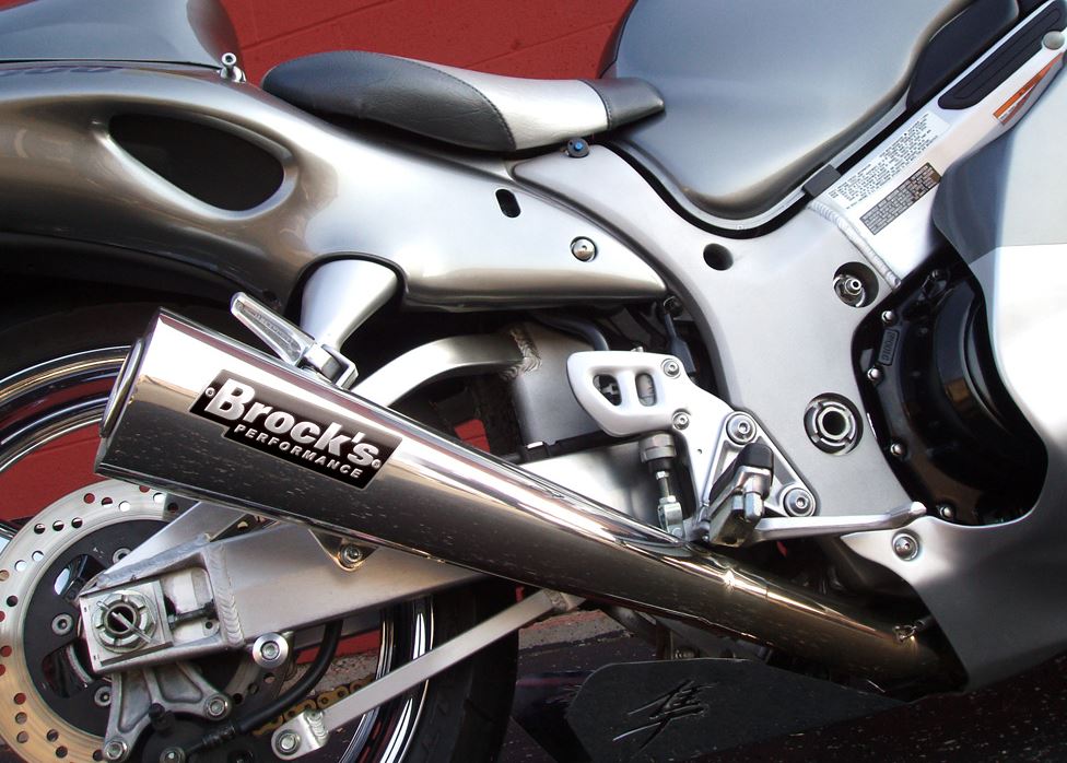 Brocks Performance 20" Street Meg Ultra-Light Stainless Steel Full Exhaust System 1999-2007 Suzuki Hayabusa GSXR1300R - motostarz.com