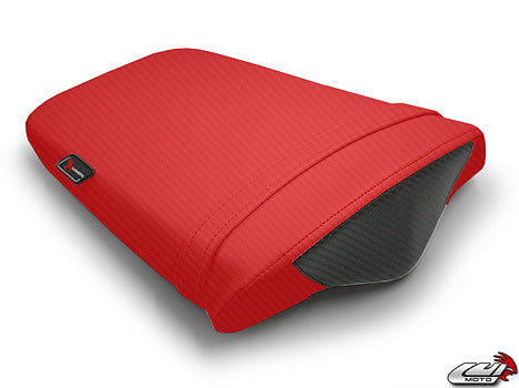 LuiMoto Sport Seat Covers '06-'12 Triumph Daytona 675/R - CF Black/CF Red - Motostarz USA