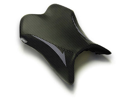 LuiMoto Raven Seat Cover 2007-2008 Yamaha YZF R1 - CF Black/CF Gunmetal