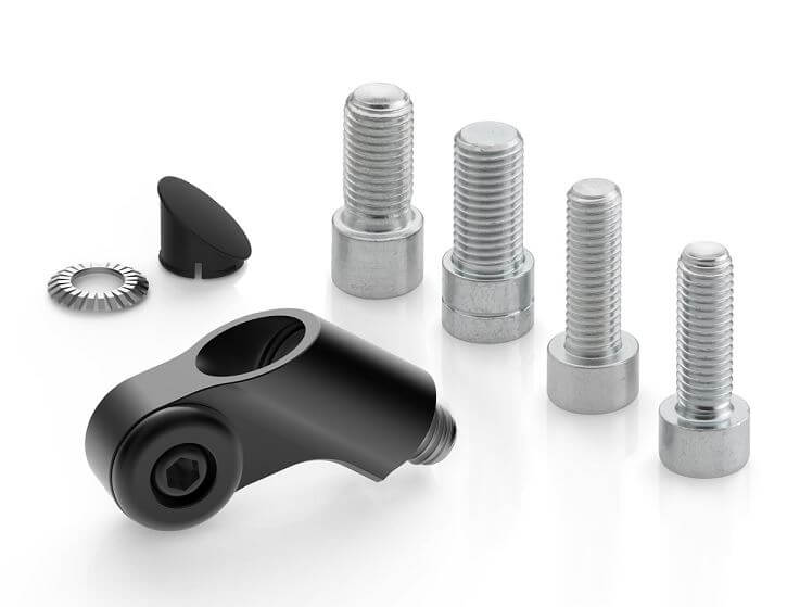 Rizoma Bar Mounted Adapter for Rizoma Mirrors (Each) - Motostarz USA