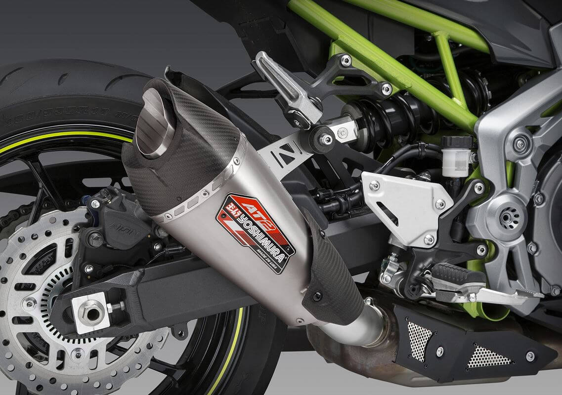 Yoshimura AT2 Stainless Slip-On Exhaust 17-24 Kawasaki Z900