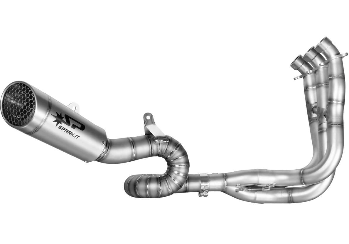 Spark Titanium "GRID-O" Full Exhaust 18-26 Triumph Street Triple 765/R/RS/Moto2
