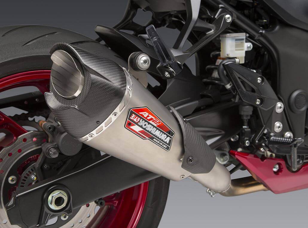 Yoshimura AT2 Stainless Slip-On Exhaust 18-22 Suzuki GSX-S750/Z