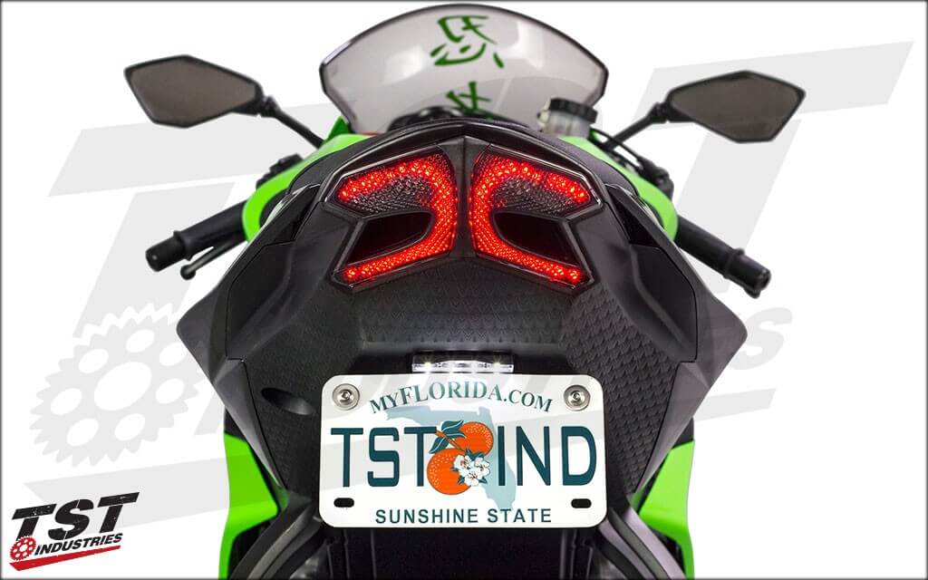 TST Industries LED Programmable Integrated Tail Light '13-'18 Kawasaki ZX6R