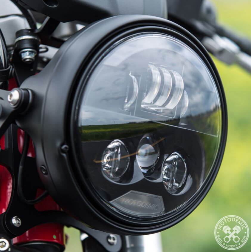 MOTODEMIC Headlight Conversion Kit 15-17 Ducati Monster 821, 14-16 Monster 1200/S, 16-17 1200R