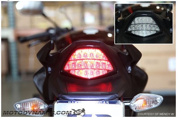 Motodynamic Sequentail LED Tail Light for '11-13 Honda CBR250R, 2015 CBR300R - Smoke