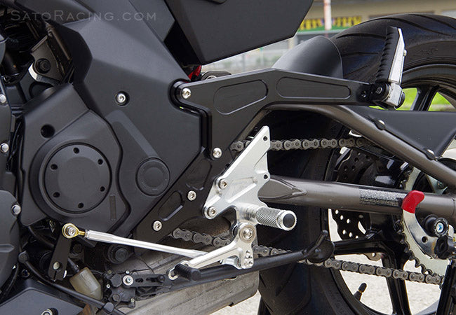 Sato Racing Adjustable Rearsets for 2012-2014 Kawasaki ER-6n / ER-6f / Ninja 650