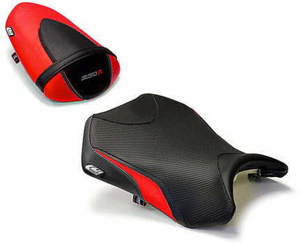 LuiMoto Sport Seat Covers '08-'12 Kawasaki Ninja 250R - Red - Motostarz USA
