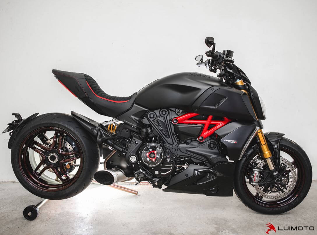 LuiMoto Classic Sport Seat Cover '19-'21 DUCATI DIAVEL 1260| Rider
