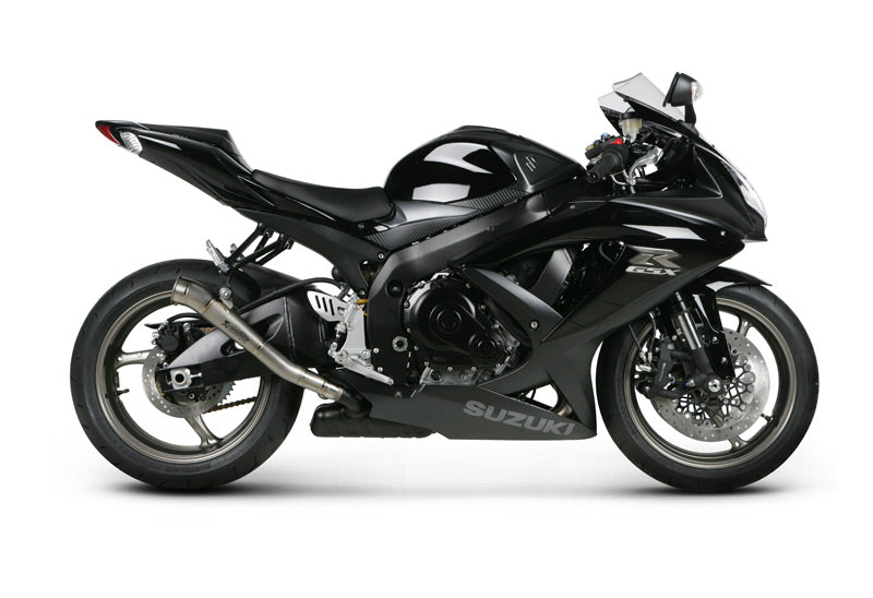 Akrapovic Megaphone Slip On Open Exhaust System '08-'10 Suzuki GSXR 600/750