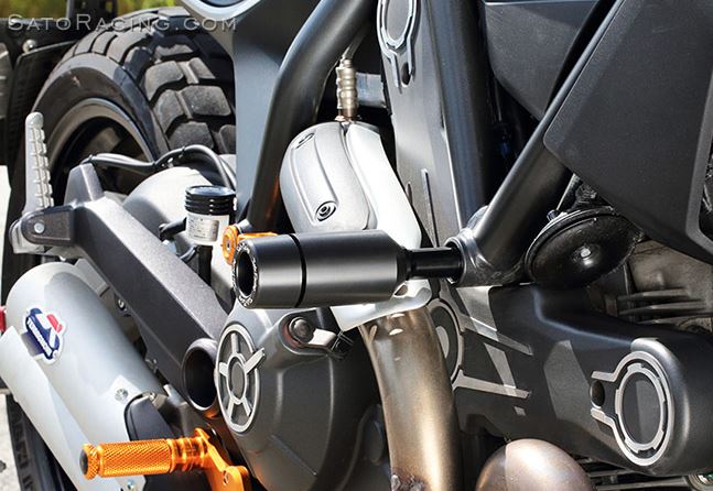 Sato Racing Frame Sliders '15- Ducati Scrambler, '17- Monster 797